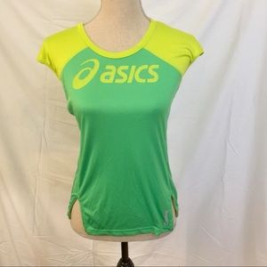Asics Green Activewear Top size XS